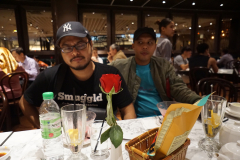 "Why is this rose in front of me 🤔?"