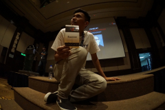 "Hi, my name is ..... Razwan, d'uhhh"